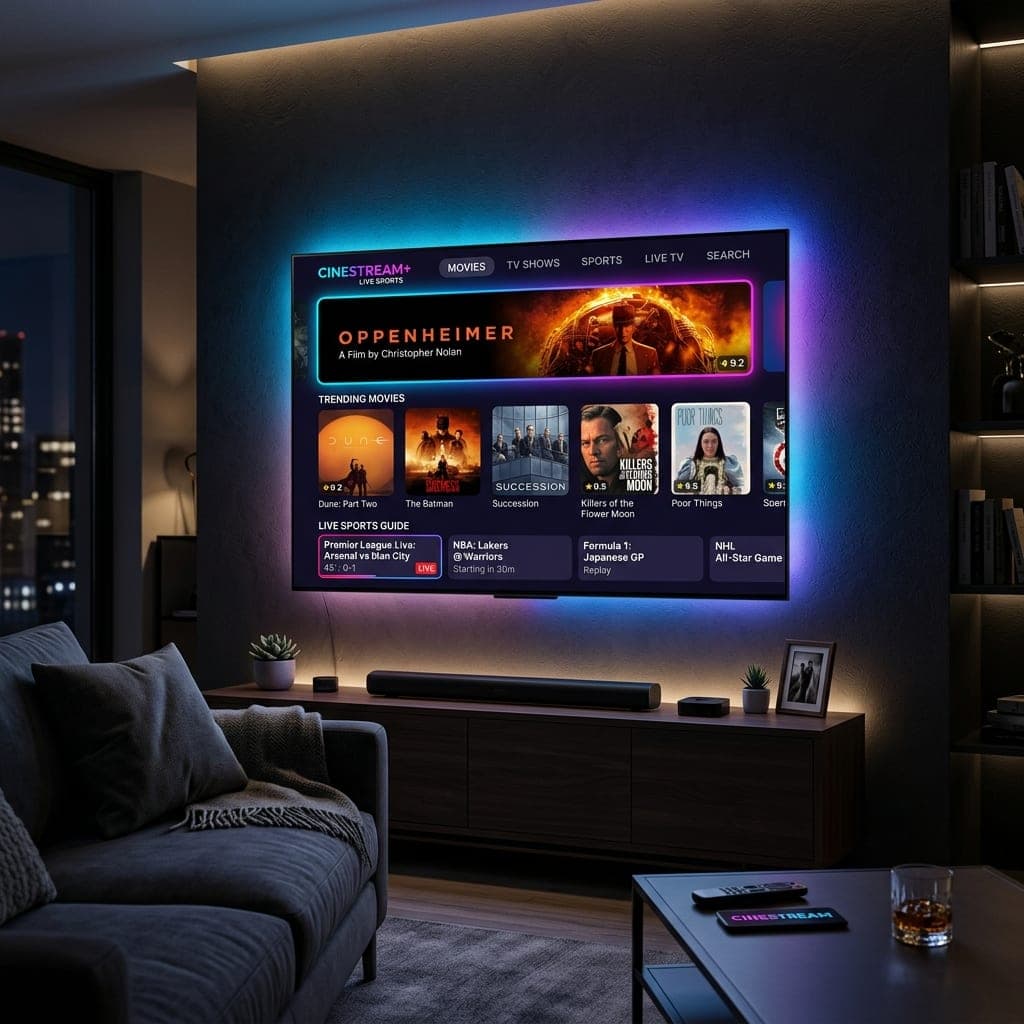 One JoinIPTVUK IPTV subscription streaming across multiple devices